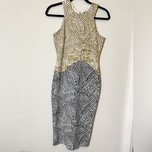 2 For $15 H & M midi multicoloured patterned dress size S